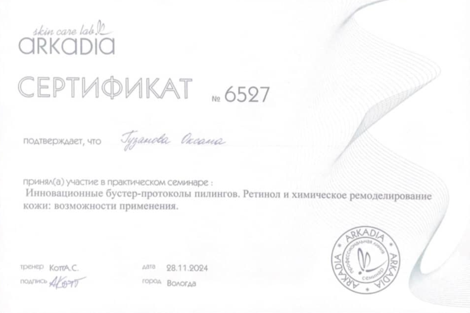 Инновационный пилинг, Ретинол и химическое ремоделирование кожи